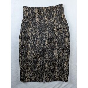Antonio Melani Pencil Skirt‎ Snake Print Career Wear Party Size 0